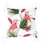 - Print - Realhomes RealHomes Özel Tasarım Düğmeli Pofuduk Sandalye Minderi Realhomes