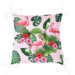 - Печать - Realhomes RealHomes Özel Tasarım Düğmeli Pofuduk Sandalye Minderi Realhomes