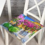 RealHomes Özel Tasarım Düğmeli Pofuduk Sandalye Minderi Realhomes