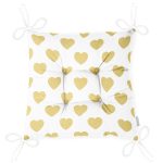 RealHomes Özel Tasarım Düğmeli Pofuduk Sandalye Minderi Realhomes