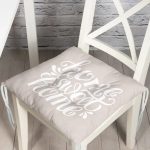 RealHomes Özel Tasarım Düğmeli Pofuduk Sandalye Minderi Realhomes