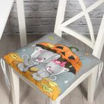 - P834-Gorsel - Realhomes RealHomes Özel Tasarım Düğmeli Pofuduk Sandalye Minderi Realhomes