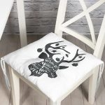 RealHomes Özel Tasarım Düğmeli Pofuduk Sandalye Minderi Realhomes