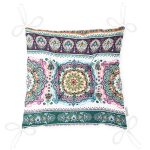 RealHomes Özel Tasarım Düğmeli Pofuduk Sandalye Minderi Realhomes