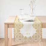 Arap Feneri Tasarımlı Dijital Baskılı Runner & Kırlent Kılıfı Seti Realhomes