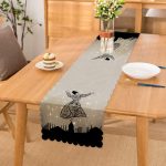 - Petek-RunnerSet-482-Gorsel-4 - Realhomes  Arapça Harf Motifli Semazen Tasarımlı Modern Runner & Kırlent Kılıfı Seti Realhomes