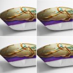 - Petek-RunnerSet-507-Gorsel-2 - Realhomes  Renkli Mübarek Temalı Dijital Baskılı Runner & Kırlent Kılıfı Seti Realhomes