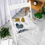 - Pofi-10006-Gorsel-1 - Realhomes Özel Tasarım Yaprak Motifli Dijital Baskılı Modern Pofuduk Sandalye Minderi Realhomes