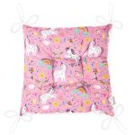 - Pofi-1002-Gorsel-2 - Realhomes Realhomes Pembe Zeminli Unicorn Motifli Özel Tasarım Dijital Baskılı Modern Pofuduk Sandalye Minderi Realhomes