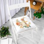 - Pofi-10031-Gorsel-1 - Realhomes Gül Tasarımlı Dijital Baskılı Modern Pofuduk Sandalye Minderi Realhomes