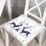 - Pofi-10077-Gorsel - Realhomes  Mery Christmas Geyik Tasarımlı Dijital Baskılı Modern Pofuduk Sandalye Minderi Realhomes