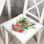 - Pofi-10112-Gorsel - Realhomes Şirin Çaydanlık Vazo Tasarımlı Dijital Baskılı Modern Pofuduk Sandalye Minderi Realhomes