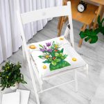 - Pofi-10118-Gorsel-1 - Realhomes Pastel Rengarenk Çiçek Tasarımlı Dijital Baskılı Modern Pofuduk Sandalye Minderi Realhomes