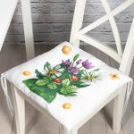 - Pofi-10118-Gorsel - Realhomes Pastel Rengarenk Çiçek Tasarımlı Dijital Baskılı Modern Pofuduk Sandalye Minderi Realhomes