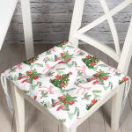 - Pofi-10175-Gorsel - Realhomes  Özel Tasarım Christmas Temalı Dijital Baskılı Modern Pofuduk Sandalye Minderi Realhomes