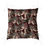 - Pofi-10180-Gorsel-2 - Realhomes Kahve Zemin Kozalak Tasarımlı Dijital Baskılı Modern Pofuduk Sandalye Minderi Realhomes