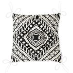 - Pofi-10197-Gorsel-2 - Realhomes Siyah Beyaz İskandinav Desen Tasarımlı Dijital Baskılı Modern Pofuduk Sandalye Minderi Realhomes