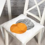 - Pofi-10207-Gorsel - Realhomes Sanat Güneşi Temalı Dijital Baskılı Modern Pofuduk Sandalye Minderi Realhomes