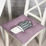 - Pofi-10220-Gorsel - Realhomes Açık Mor Zemin Sade Kaktüs Tasarımlı Dijital Baskılı Modern Pofuduk Sandalye Minderi Realhomes