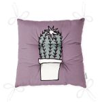 - Pofi-10220-Gorsel-2 - Realhomes Açık Mor Zemin Sade Kaktüs Tasarımlı Dijital Baskılı Modern Pofuduk Sandalye Minderi Realhomes