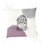 - Pofi-10221-Gorsel-2 - Realhomes  Renkli Zemin Kaktüs Tasarımlı Dijital Baskılı Modern Pofuduk Sandalye Minderi Realhomes