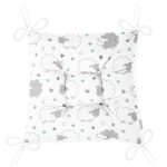 Realhomes Pofuduk Kuzu Tasarımlı Dijital Baskılı Modern Pofuduk Sandalye Minderi Realhomes