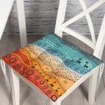 - Pofi-10257-Gorsel - Realhomes  Etnik Desen Tasarımlı Dijital Baskılı Modern Pofuduk Sandalye Minderi Realhomes