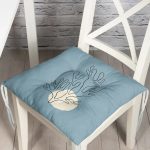 - Pofi-10258-Gorsel - Realhomes Soyut Çizimli Çiçek Tasarımlı Dijital Baskılı Modern Pofuduk Sandalye Minderi Realhomes