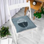 - Pofi-10270-Gorsel-1 - Realhomes Soyut Tarzda Onedraw Çizimli Dijital Baskılı Modern Pofuduk Sandalye Minderi Realhomes