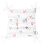 - Pofi-1031-Gorsel-2 - Realhomes  Realhomes Mint Yeşili Çizgiler Üzerine Kalp Motifli Özel Tasarım Dijital Baskılı Modern Pofuduk Sandalye Minderi Realhomes