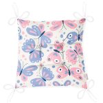 - Pofi-10361-Gorsel-2 - Realhomes Renkli Kelebek Motifli Dijital Baskılı Modern Pofuduk Sandalye Minderi Realhomes