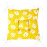 - Pofi-10378-Gorsel-2 - Realhomes  Sarı Zemin Papatya Desenli Dijital Baskılı Modern Pofuduk Sandalye Minderi Realhomes