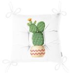 Kaktüs Özel Tasarımlı Dijital Baskılı Modern Pofuduk Sandalye Minderi Realhomes