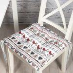 - Pofi-10434-Gorsel - Realhomes  Etnik İskandinav Motifli Dijital Baskılı Modern Pofuduk Sandalye Minderi Realhomes