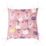 - Pofi-1044-Gorsel-2 - Realhomes  Sevimli Tavşan Ve Kedi Dijital Baskılı Özel Tasarım Modern Pofuduk Sandalye Minderi Realhomes