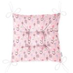 - bear05 - Realhomes Realhomes Balonlu Ayıcık Tasarımlı Dijital Baskılı Modern Pofuduk Sandalye Minderi Realhomes