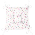 - Print - Realhomes Realhomes Pembe Kuzucuk Özel Tasarım Dijital Baskılı Modern Pofuduk Sandalye Minderi Realhomes