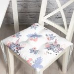 - Печать - Realhomes Realhomes Sevimli Kirpik Motifli Özel Tasarım Dijital Baskılı Modern Pofuduk Sandalye Minderi Realhomes