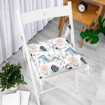 - Печать - Realhomes Realhomes Sevimli Hayvanlar Özel Tasarım Dijital Baskılı Modern Pofuduk Sandalye Minderi Realhomes