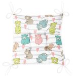 - Pofi-1097-Gorsel-2 - Realhomes Realhomes Gri Çizgi Üzerinde Renkli Ayıcık Özel Tasarım Dijital Baskılı Modern Pofuduk Sandalye Minderi Realhomes