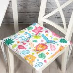 - Pofi-1140-Gorsel - Realhomes  Bebek Desenli Sevimli Hayvanlar Dijital Baskılı Özel Tasarım Modern Pofuduk Sandalye Minderi Realhomes