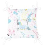 - kid animal seamless pattern - Realhomes  Unicorn Motifli Dijital Baskılı Özel Tasarım Modern Pofuduk Sandalye Minderi Realhomes