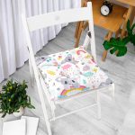 - Pofi-1192-Gorsel-1 - Realhomes  Sevimli Gri Koala Desenli Dijital Baskılı Özel Tasarım Modern Pofuduk Sandalye Minderi Realhomes