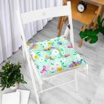 - Flower pattern with decorative insects - Realhomes  Yeşil Zeminde Kelebekler Dijital Baskılı Özel Tasarım Modern Pofuduk Sandalye Minderi Realhomes