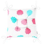 - Pofi-1215-Gorsel-2 - Realhomes Rengarenk Deniz Kabukları Çizimli Dijital Baskılı Özel Tasarım Modern Pofuduk Sandalye Minderi Realhomes