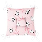 - Pofi-1218-Gorsel-2 - Realhomes  Pembe Zeminde Sevimli Panda Tasarımlı Dijital Baskılı Özel Tasarım Modern Pofuduk Sandalye Minderi Realhomes