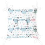 - Seamless pattern with cute owl. Forest animals. Cartoon backgrou - Realhomes  Uyuyan Baykuş Motifli Dijital Baskılı Özel Tasarım Modern Pofuduk Sandalye Minderi Realhomes