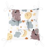 - Print - Realhomes Uyku Temalı Koyunlar Dijital Baskılı Özel Tasarım Modern Pofuduk Sandalye Minderi Realhomes