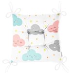 - Web - Realhomes Gülümseyen Bulut Temalı Dijital Baskılı Özel Tasarım Modern Pofuduk Sandalye Minderi Realhomes