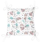 Çocuk Odası Uzay Temalı Dijital Baskılı Özel Tasarım Modern Pofuduk Sandalye Minderi Realhomes